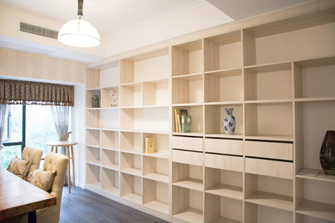 宽敞明亮的书房柜设计 空间感强